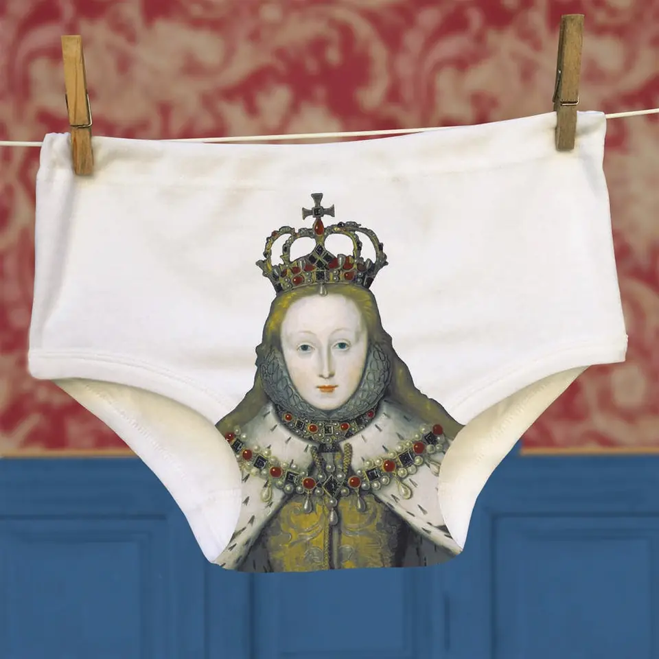 59859 bridal shower games underwear for men and women queen elizabeth 1st print 7e97d75