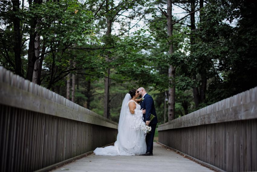 After rescheduling their wedding twice, Sonia and William Botic were finally able to get married on Aug. 22 at the McMichael Gallery in Kleinburg. They cut down their original guest list of 250 to 100 people and hosted dancing outdoors to make guests feel more comfortable.