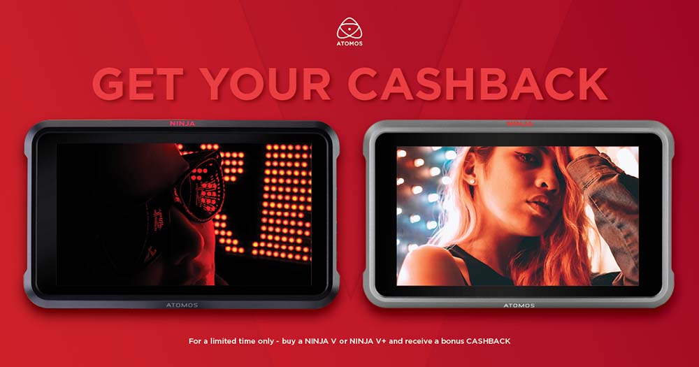 Atomos Cashback On NINJA V & NINJA V+ - Save Up To £175