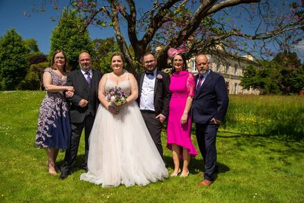 Chris Healy, David O'Brien, Emma-Louise O'Brien and Thomas Barry, and Rose and Keith Barry